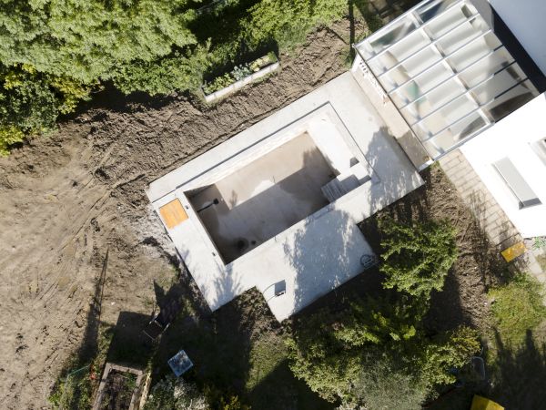 Pool Area Grading in Shawnee
