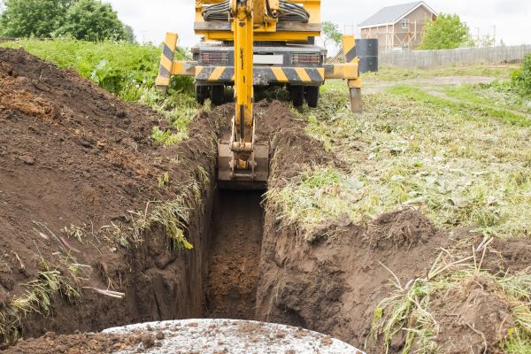 Drainage Trench Installation in Shawnee