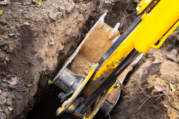Downspout Trenching in Shawnee