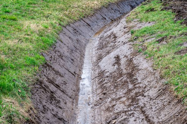 Drainage Ditch Excavation in Shawnee