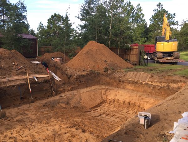 Pool Site Excavation in Shawnee